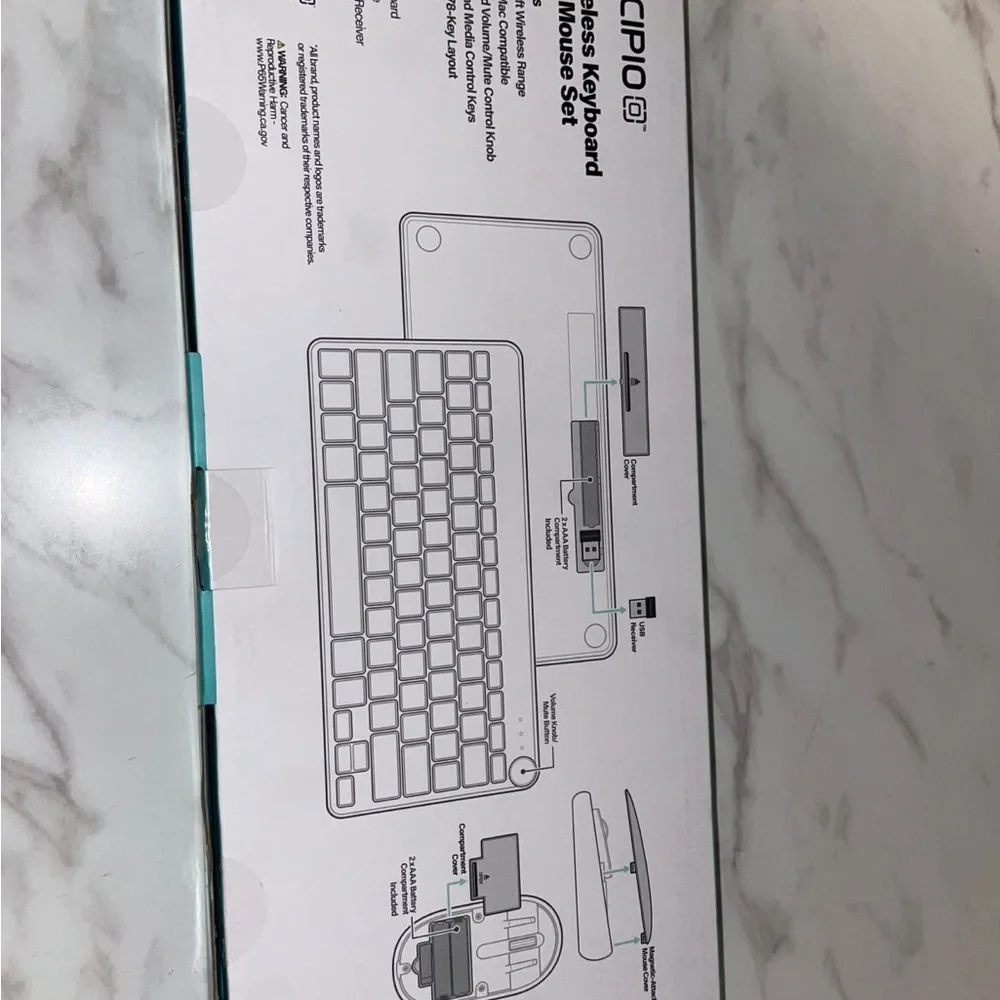 Incipio Wireless Keyboard with Volume Knob - Silver